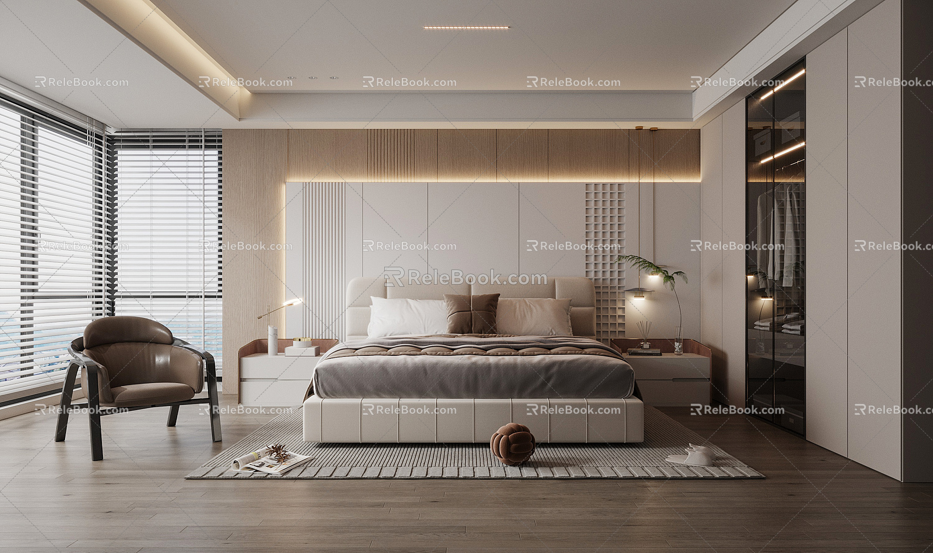 Modern Bedroom 3d model