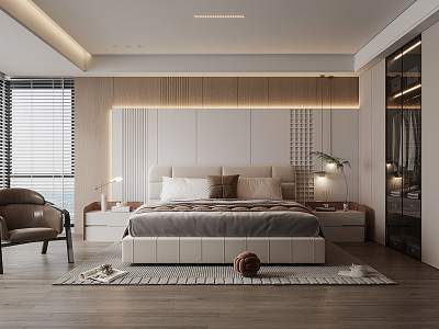 Modern Bedroom 3d model