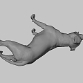 Brown And White Dog Standing With Open Mouth And Tongue Out Against Gray Background