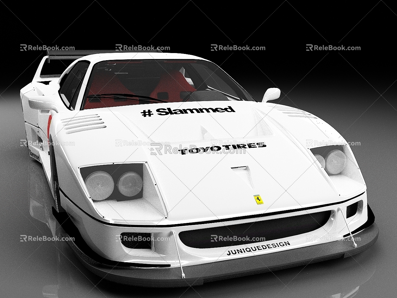 Ferrari f40 racing sports car super car car luxury car 3d model