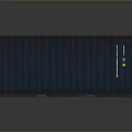 Blue Metal Storage Container For Storing Daily Household Living Supplies