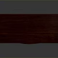 Dark Red Wooden Desk With Golden Handles And Lower Shelf Classic Design