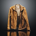 Modern Jacket Leather Jacket Men's Jacket 3d model