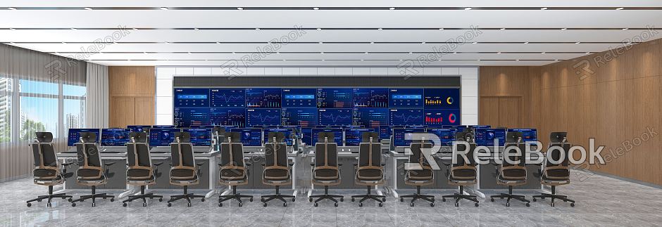 modern monitoring room model