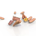 Fresh Assorted Meat And Root Vegetables Including Ribs Sausages And Sweet Potatoes
