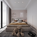 Modern Children's Room Daughter Room 3d model