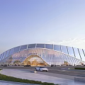 Stunning Modern Library Building With Curved Glass Facade And Architectural Design
