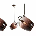 Unique Irregular Shape Pendant Lights With Modern Glass Design And Metal Frames