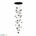 Modern Metal Chandelier With Multiple Hanging Spheres In Contemporary Design