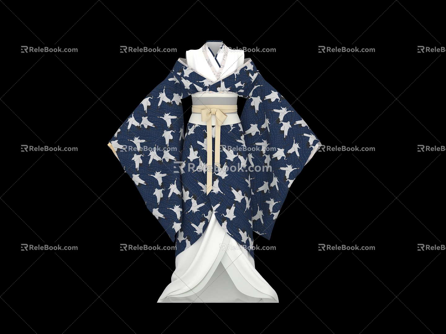 Japanese Kimono 3d model