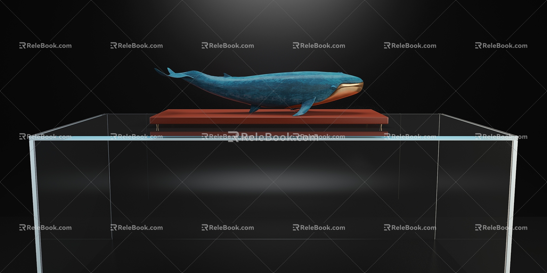 Whale ornaments 3d model