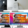 Modern computer Apple computer monitor 3d model