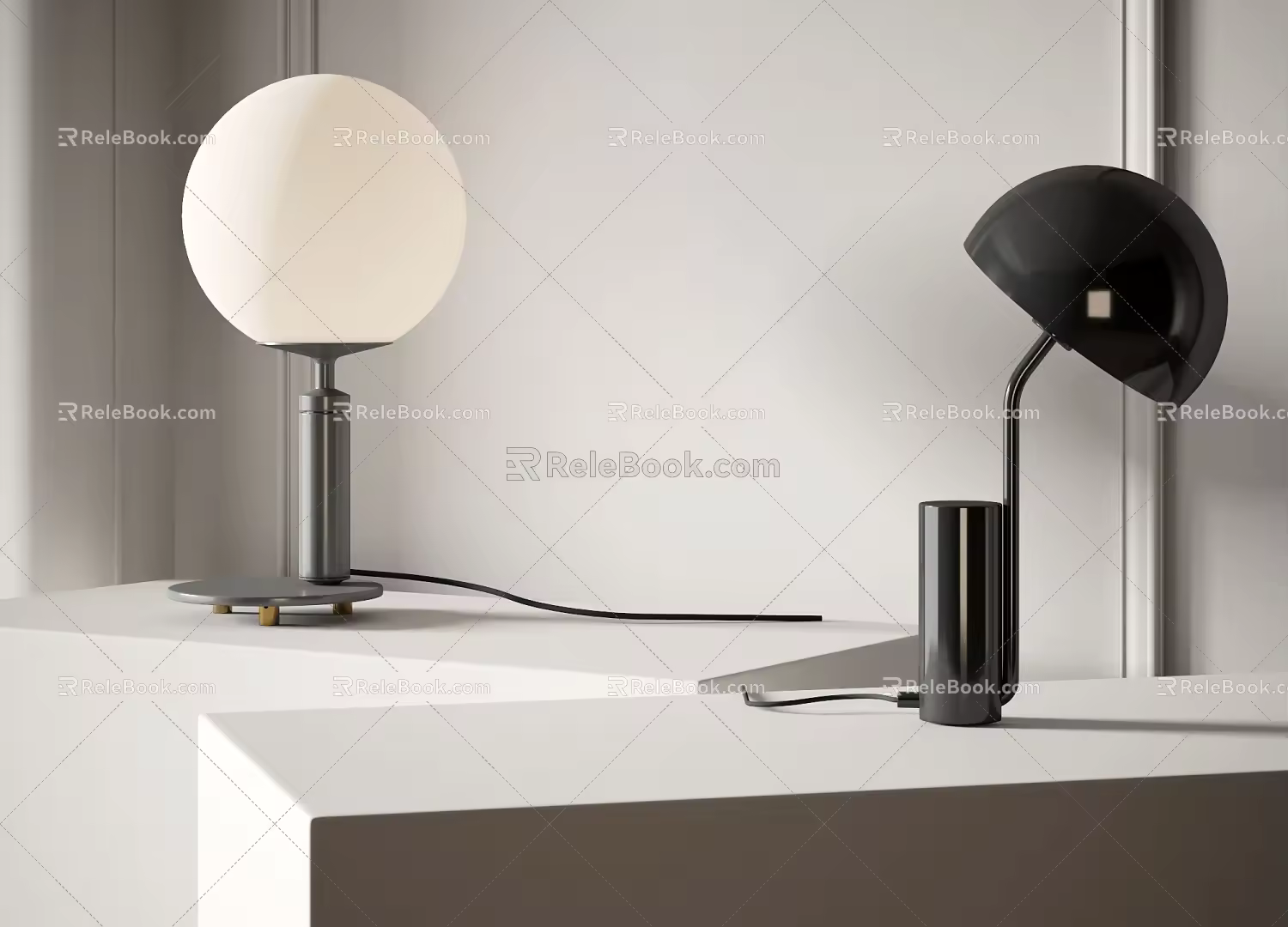 Modern table lamp 3d model