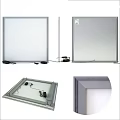 Modern LED Panel Light With Slim Frame And Ceiling Installation Design 3d model