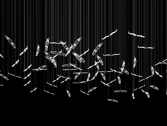 Art Chandelier Decorative Chandelier 3d model