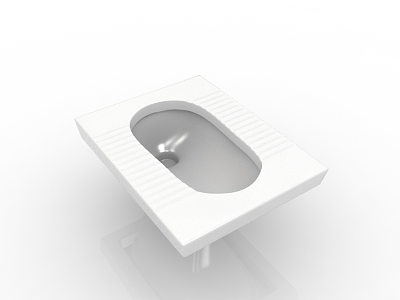 Modern bathroom supplies toilet squatting pan 3d model