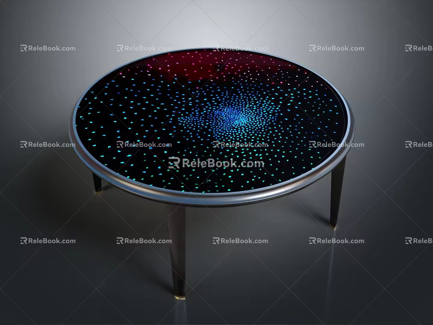 Modern Table Starry Table Wooden Table 3d model