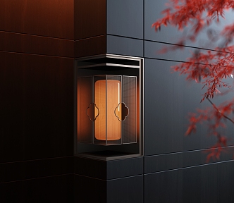 New Chinese Style Embedded Wall Lamp Corner Wall Lamp Metal Wall Lamp Outdoor Wall Lamp 3d model