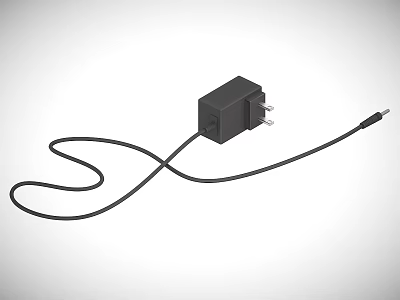 Household Daily Electrical Appliance Power Adapter With Plug And Cable Design For Use 3d model