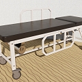 Modern Medical Equipment Hospital Stretcher 3d model