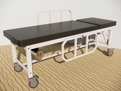 Modern Medical Equipment Hospital Stretcher 3d model