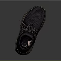 Dark Casual Mesh Upper Shoes With Comfortable Sole For Daily Use