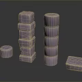 Columns Stone Columns Stone Columns Old Columns Roman Columns Roman Columns Classical Columns Greek Columns 3d model