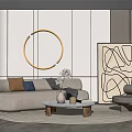 Modern Sofa Coffee Table Combination Sofa Coffee Table 3d model