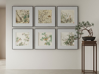 New Chinese Decorative Painting 3d model