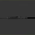 Modern Tactical Rifle with Black Silver Finish Detailed Components Magazine and Barrel Design