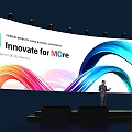 Siemens Innovate for More Business Conference Stage in Shanghai 2023 with Large Screen and Speaker