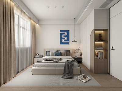 Master Bedroom Secondary Bedroom in Non-Master Lights Guest Restaurant 3d model