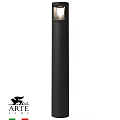 Black Cylindrical Outdoor Light For Garden Pathway With LED Lighting