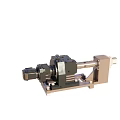 Stainless Steel Mechanical Bracket With Top Blue Component And Bottom Parts