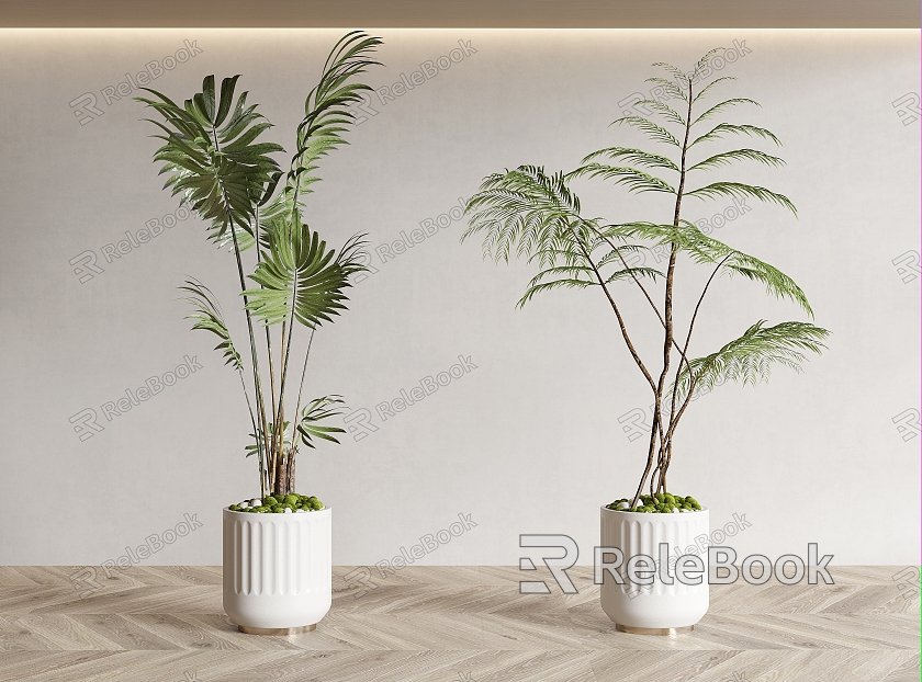 Green Plant Potted Plant Green Plant Potted Plant Flower Pot model