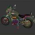 Motorcycle Two-wheeled Motorcycle Cross-country Motorcycle Road Race Motorcycle Motor Vehicle Transport 3d model