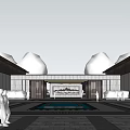 new chinese style gate 3d model