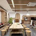 Modern Classroom Manual Classroom 3d model