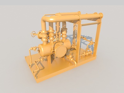 Factory Industrial Equipment Mechanized Production Electromechanical 3d model