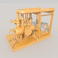 Factory Industrial Equipment Mechanized Production Electromechanical 3d model