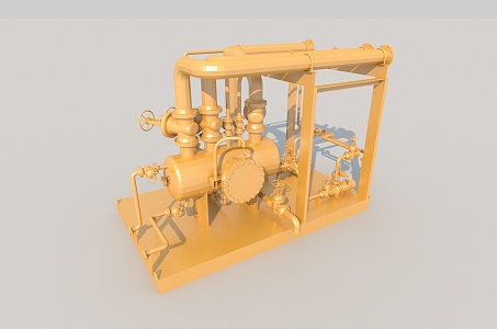 Factory Industrial Equipment Mechanized Production Electromechanical 3d model