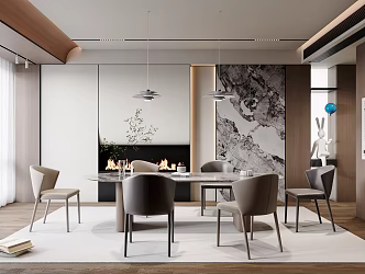 Modern Restaurant 3d model