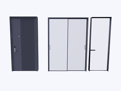 Modern Home Door 3d model