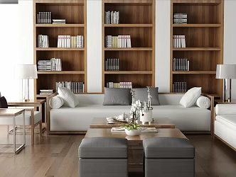 New Chinese Style Sofa Coffee Table Combination Solid Wood Sofa 3d model