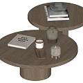 Wind coffee table combination 3d model