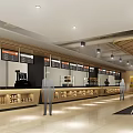 Modern Restaurant Interior With Wooden Ceiling White Tables And Green Plants