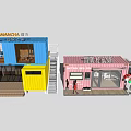 Commercial Container Buildings For Modern Retail Spaces With Colorful Exteriors