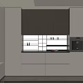 Modern Wine Cabinet Design With White And Wooden Panels Open Shelves And Closed Cabinets