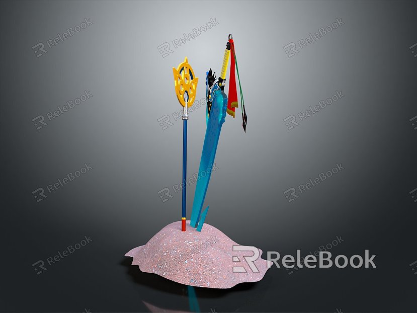 Final Fantasy Big Swords Final Fantasy Weapon Knife Magic Knife Weapon Cold Weapon Realistic model