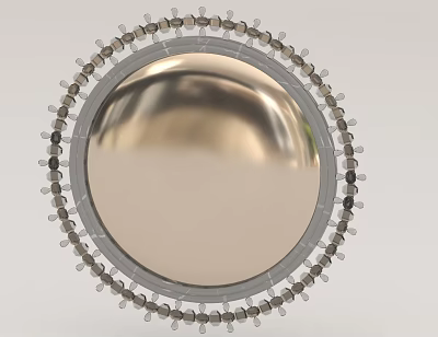 Light Luxury Wall Decorations Mirror 3d model Light Luxury Wall Decorations Mirror 3d model